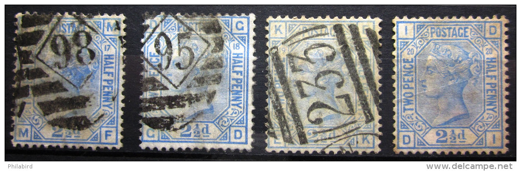 GRANDE-BRETAGNE          N° 57           Planches 17/20         OBLITERE - Used Stamps