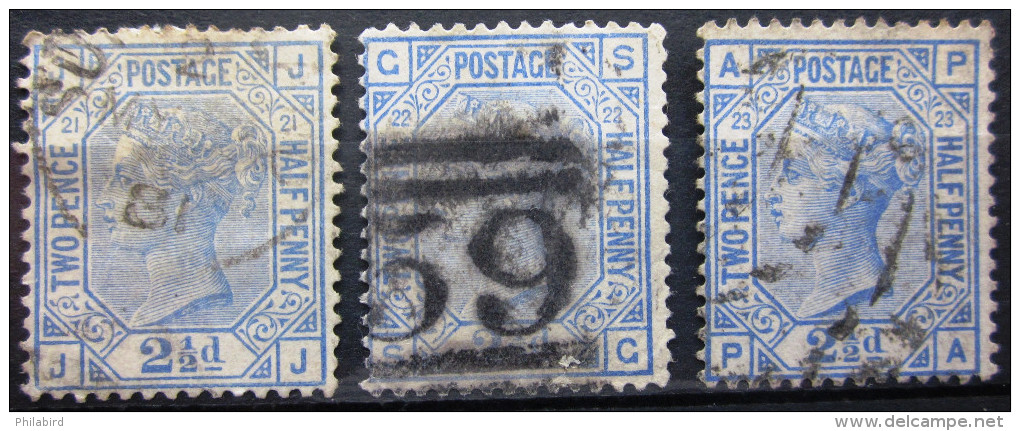 GRANDE-BRETAGNE          N° 62           Planche 21/23              OBLITERE - Used Stamps