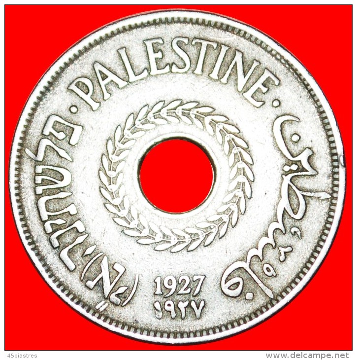 + RARE: PALESTINE &#9733; 20 MILS 1927! LOW START &#9733; NO RESERVE! British Administration (1927-1947) - Israel