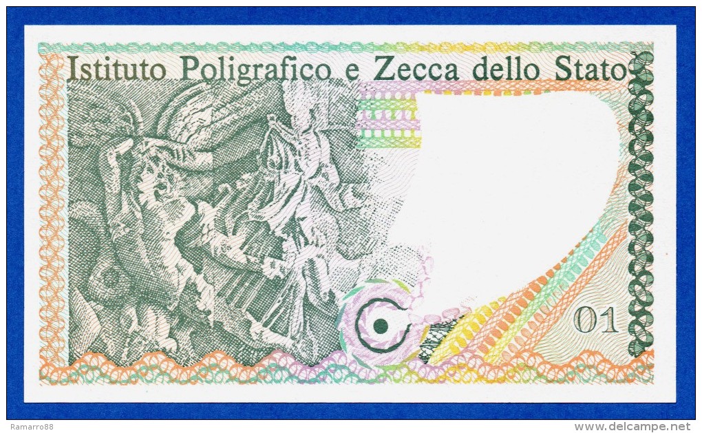 Italy I.P.Z.S. "Volto Femminile" Specimen Test Note Istituto Poligrafico E Zecca Di Stato UNC - Ficción & Especímenes