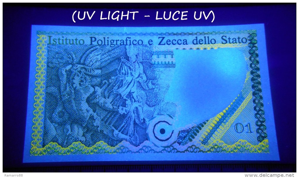 Italy I.P.Z.S. "Volto Femminile" Specimen Test Note Istituto Poligrafico e Zecca di Stato UNC