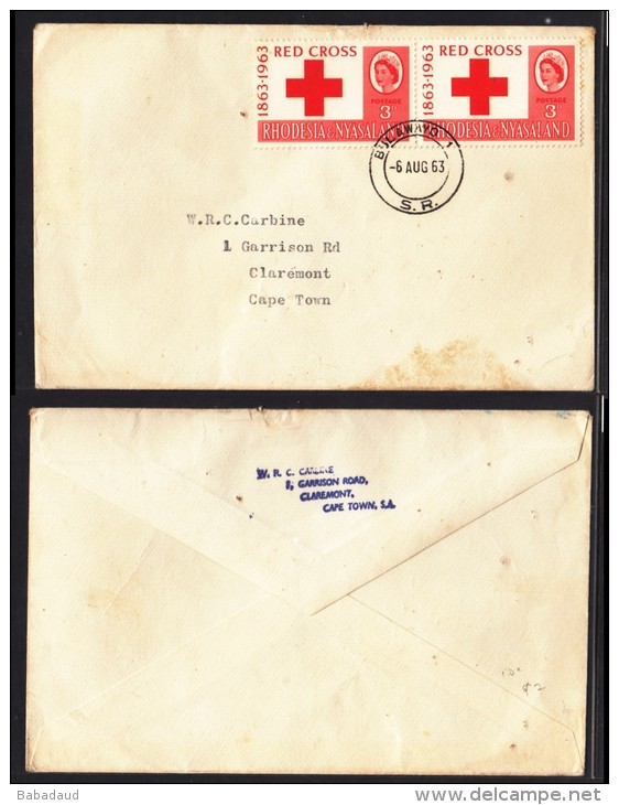 Rhodesia &amp; Nyasaland, 1963 Red Cross, First Day Cover - Rhodesien & Nyasaland (1954-1963)