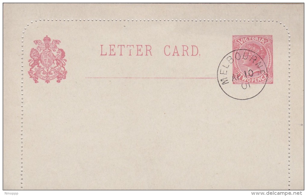 Australia Victoria State 1901 Two Pence Letter Card FDI - Postal Stationery