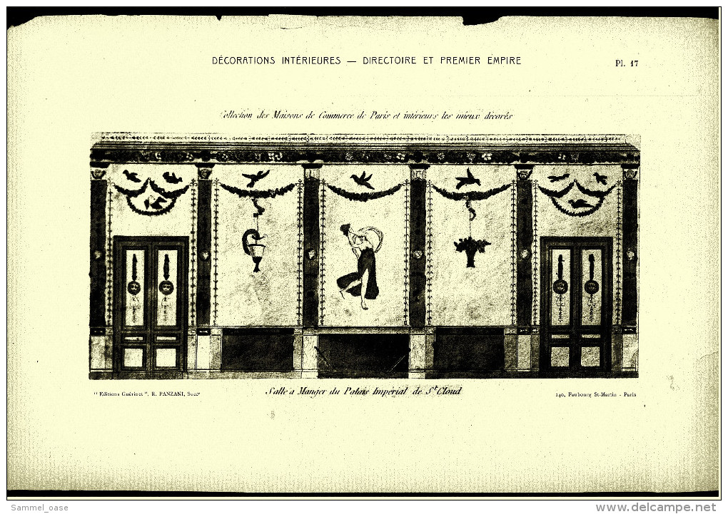 Ca. 1900/1910  - Decorations Interieures - Directoire Et Premier Empire - Baukunst Architektur Ornamente - Architettura