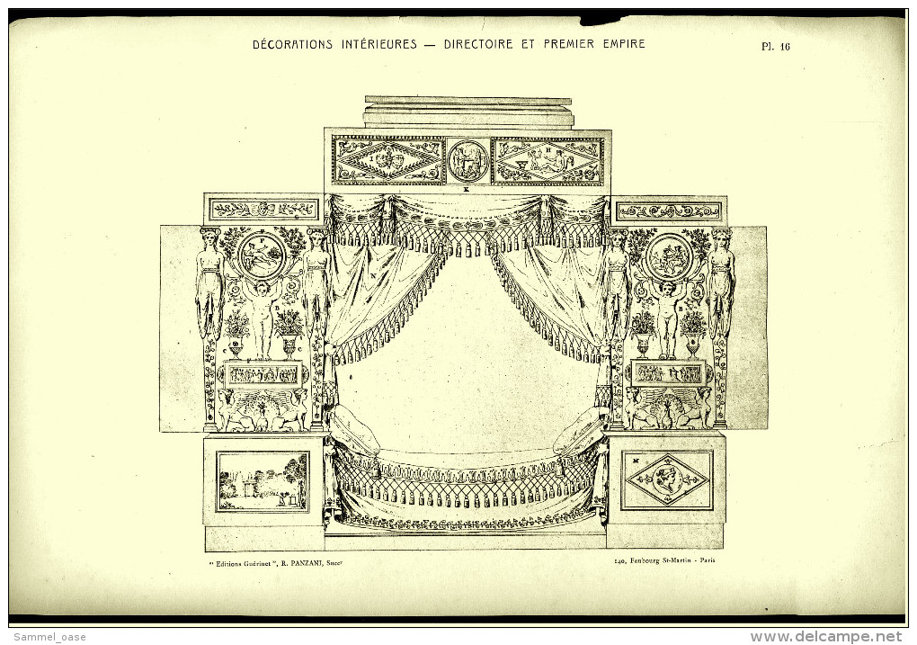 Ca. 1900/1910  - Decorations Interieures - Directoire Et Premier Empire - Baukunst Architektur Ornamente - Architektur