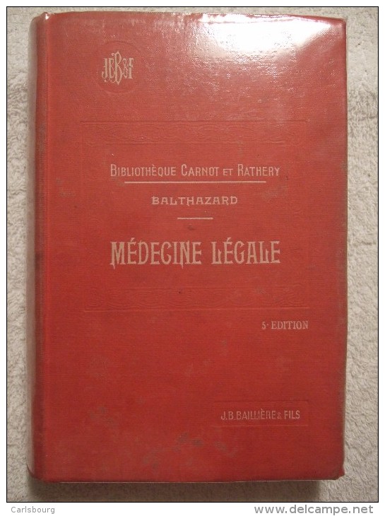 Médecine Légale Et Médecin Légiste – édition 1935 - Curiosa - Sciences