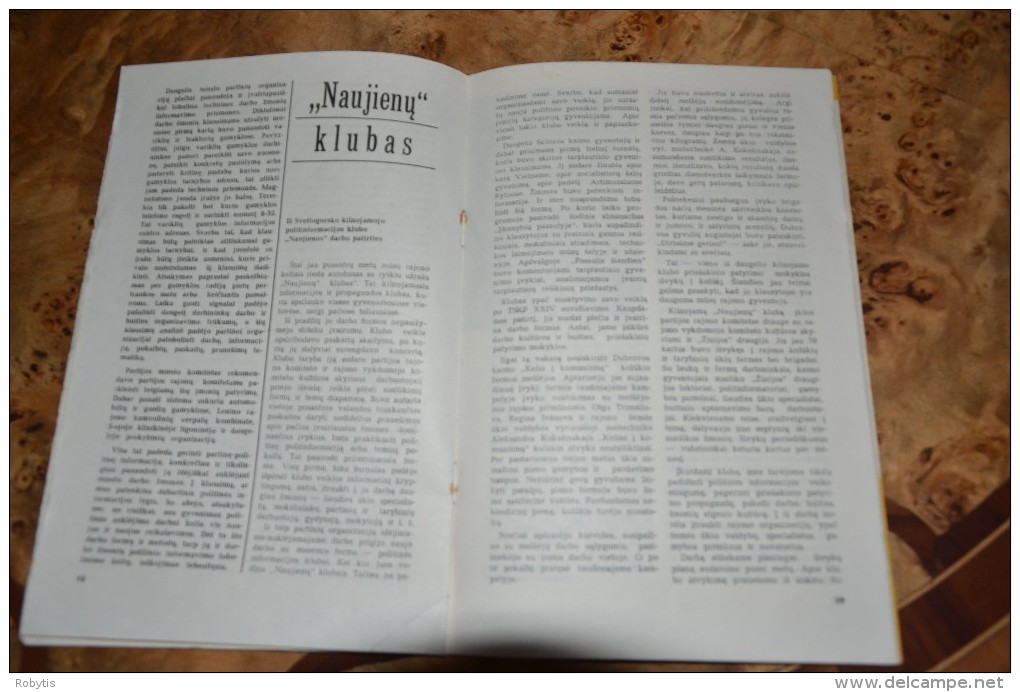 Litauen Lithuania Soviet propaganda magazine   " Laikas ir ivykiai "1973 nr.10