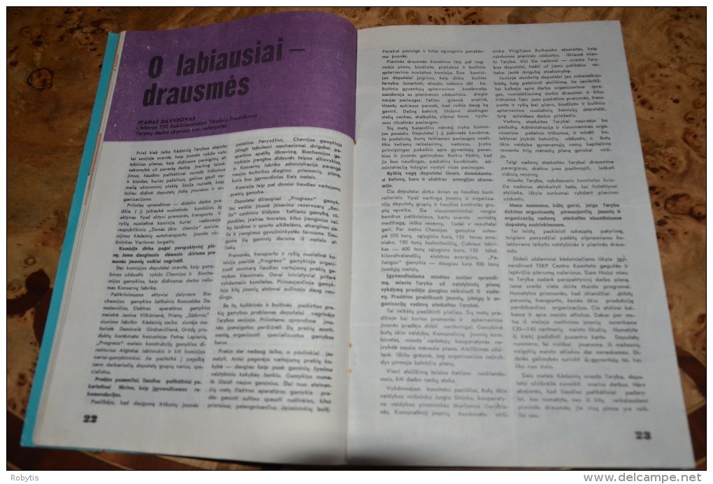 Litauen Lithuania Soviet propaganda magazine   " Tarybu darbas "1983 nr.6