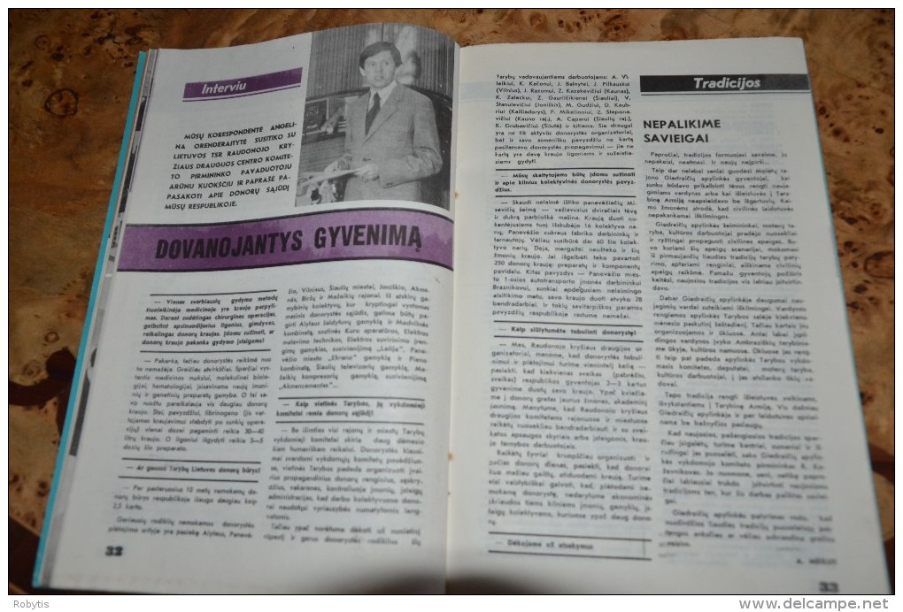Litauen Lithuania Soviet propaganda magazine   " Tarybu darbas "1983 nr.6