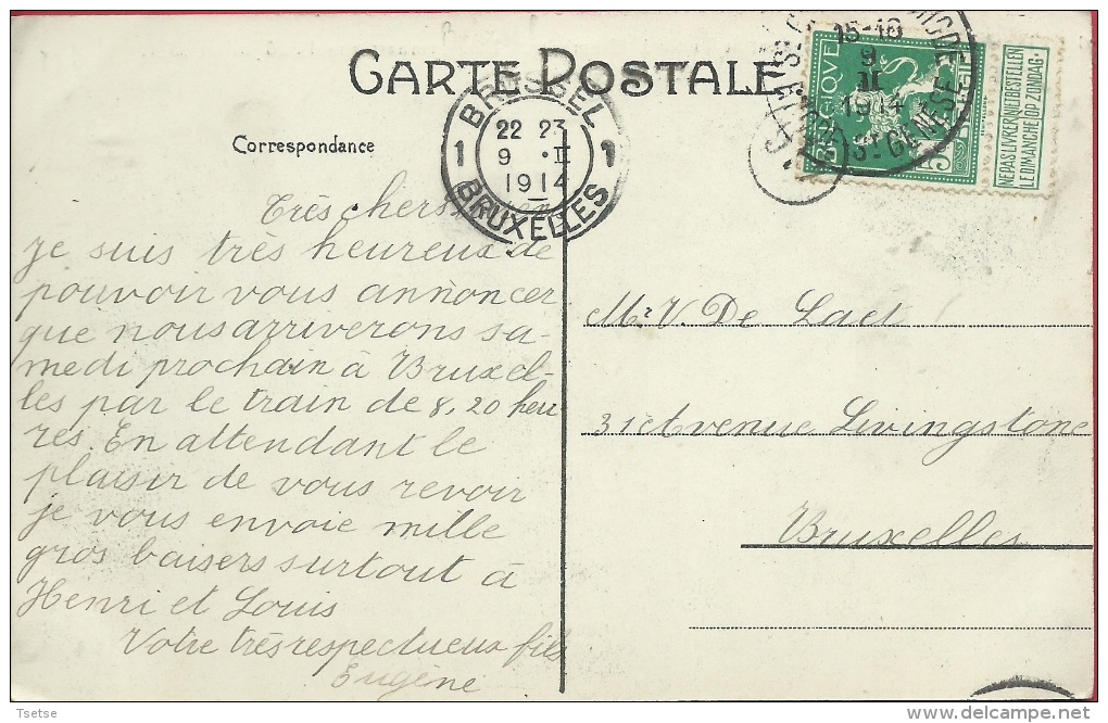 Alsemberg, Le 16 Juillet 1911 - Fête Gymnastique Du Pensionnat St-Victor - 1914 ( Verso Zien ) - Beersel