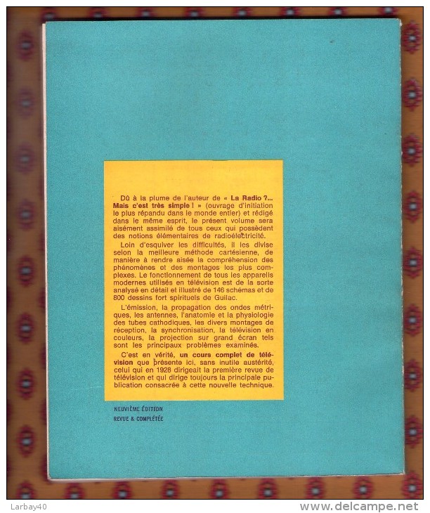 La Television  Mais C´est Tres Simple  Societe Des Editions Radio 1969 Aisberg - Informatique