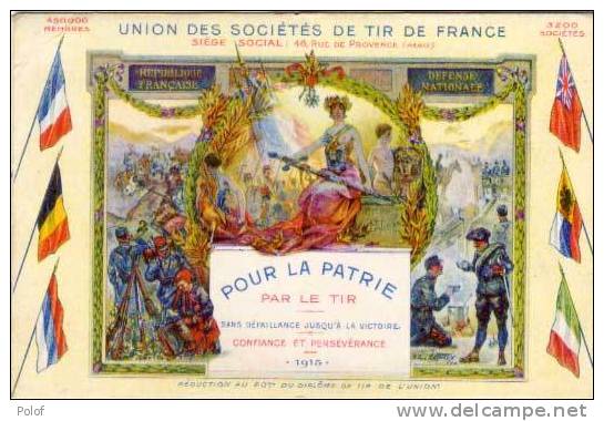 LESSIEUX - Union Des Ste De Tir De France - Pour La Patrie - Cachet Militaire     (7) - Lessieux