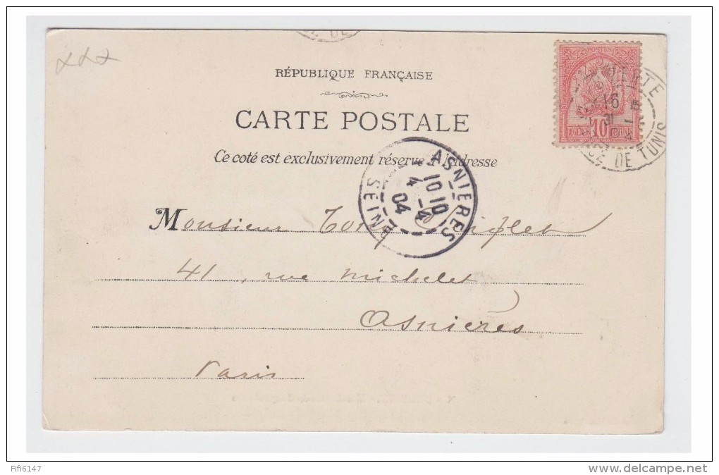 TUNISIE -- BIZERTE -- VENDEUR DE GARGOULETTES SUR LE PORT -- CP 1904 -- - Tunesien