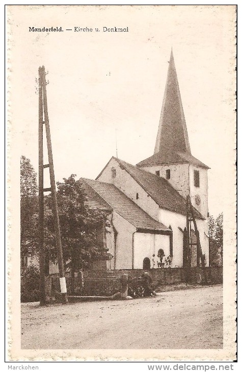 BULLANGE - MANDERFELD (4760) : Kirche Und Denkmal. CPSM Rare. - Bullange - Büllingen