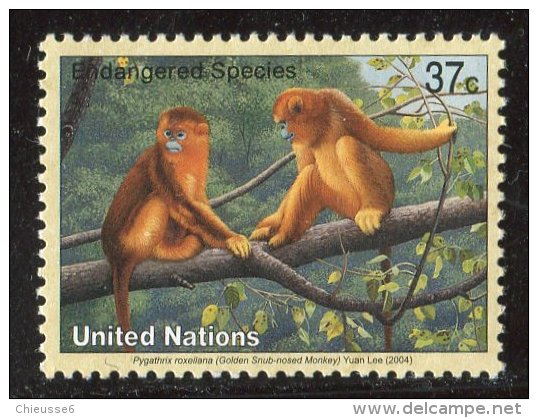 (cl. 4 - P.45)  Nations Unies - New York ** N° 929 (ref. Michel Au Dos)  - Singe-lion - - Ungebraucht