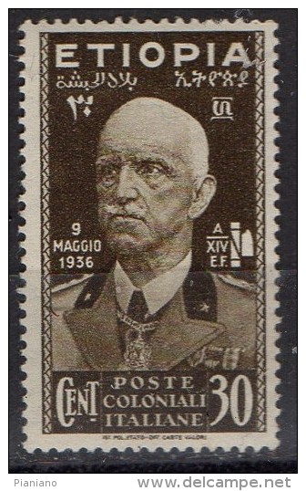 PIA - ETIOPIA - 1936 : Vittorio Emanuele III  -  (SAS  4) - Ethiopië