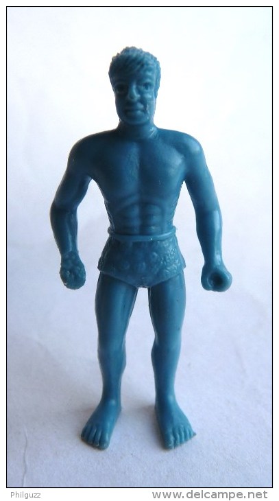 RARE FIGURINE PUBLICITAIRE PRIME DUNKIN ? - MONOCHROME TARZAN - TARZAN Bleu - Autres & Non Classés