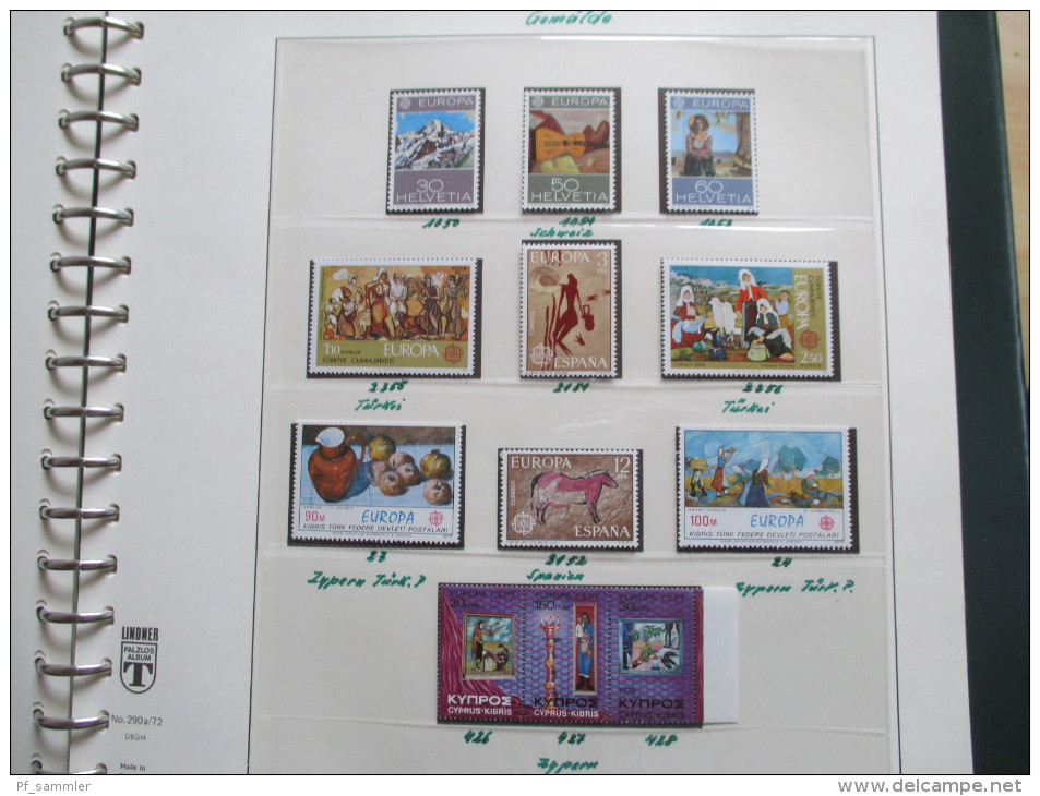 Europa Sammlung 1972 - 81 saubere Abo Qualität! **. Hoher Katalogwert!! Blocks / Kleinbogen / Bogen. VD Album