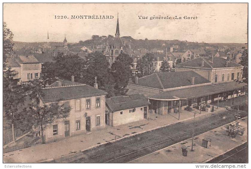 Montbéliard   25      Vue Générale Sur La Gare - Montbéliard