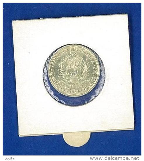 ESTADOS UNIDOS DE VENEZUELA - EMISSIONE 1954 5 GR. ARGENTO 835 (835 Millesimi) - UN BOLIVAR - FDC - Venezuela