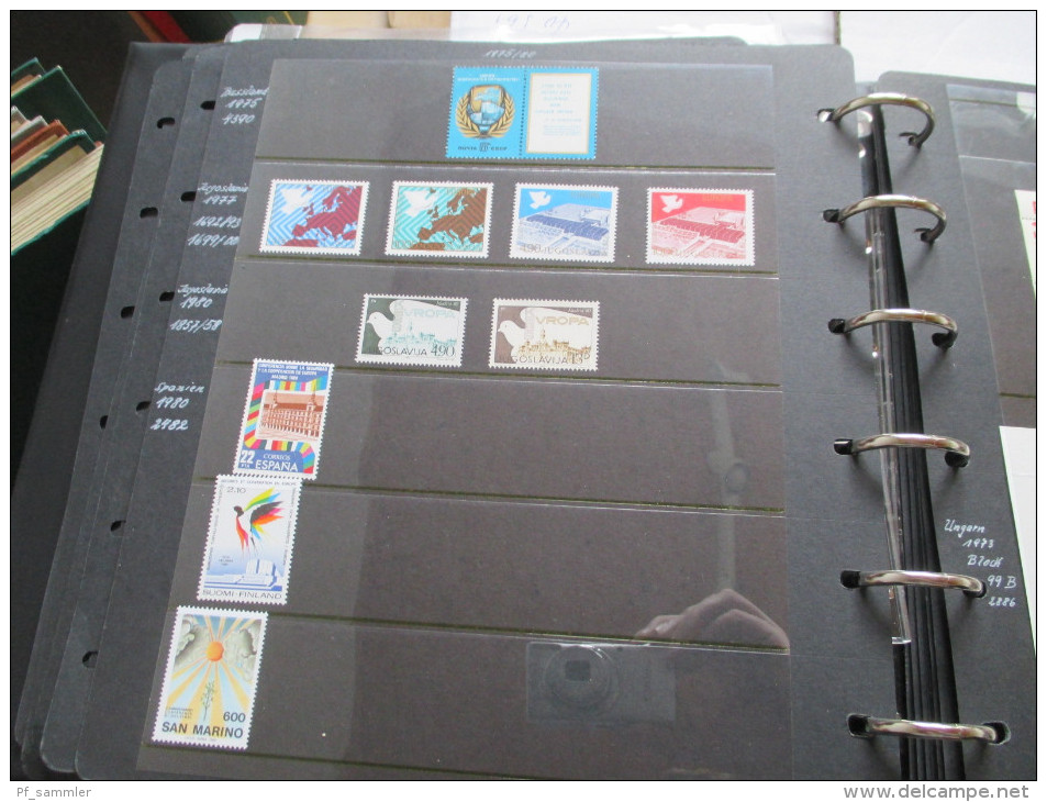 Europa Sammlung ab 1972 auch KSZE Ausgaben. saubere Abo Qualität! ** Riesiger Katalogwert!! Blocks / Kleinbogen / Bogen