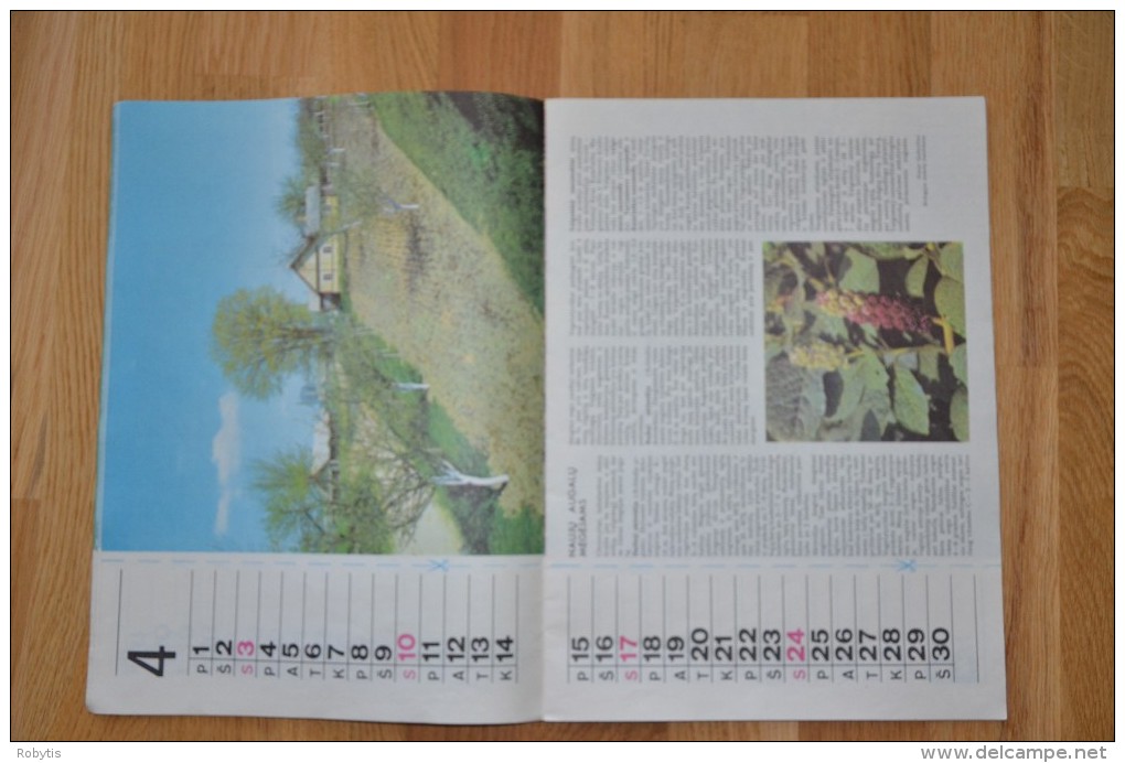 Litauen Lithuania Magazine  1988 calendar