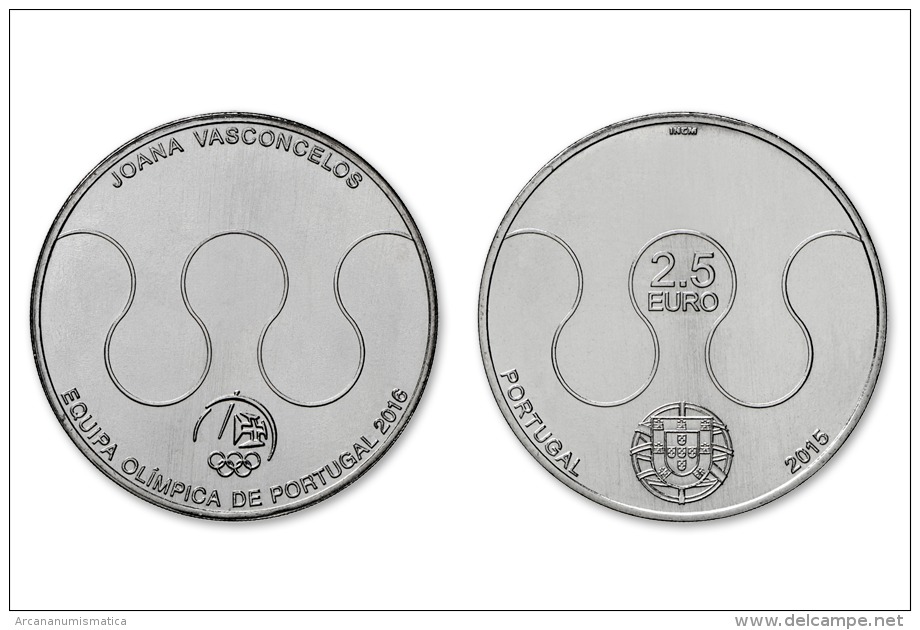 PORTUGAL  2,50 € 2.015   2015   Cu Ni    SC/UNCirculated  "JOANA VASCONCELOS"  T-DL-11.406 - Portugal