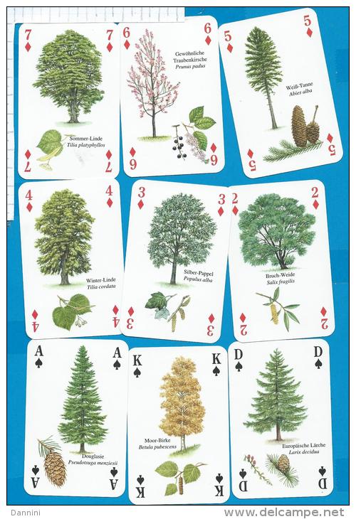 Playcards   Spielkarten    Trees   Baeume - 54 Cartes