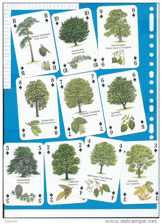 Playcards   Spielkarten    Trees   Baeume - 54 Kaarten