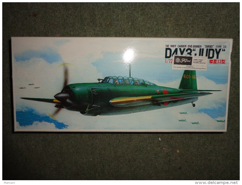 Maquette Avion D4Y3 - JUDY 1/72 The Nav Carrier Dive-bomber Type 33 Fujima - Avions