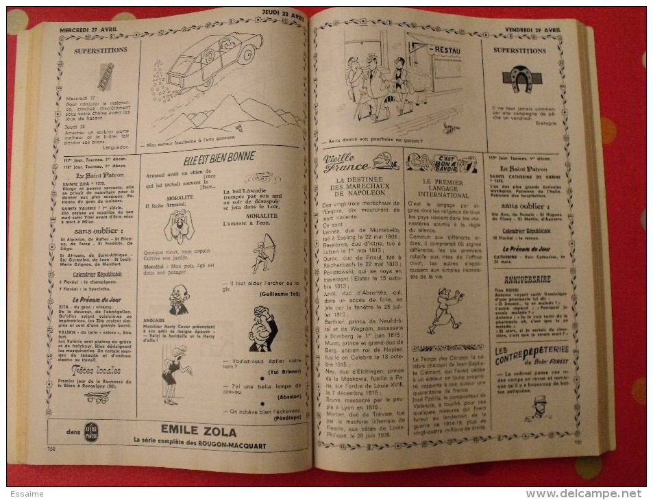 Almanach Vermot 1977. Reliure Brochée. 360 Pages. Gravures, Publicités, Humour, - Humour