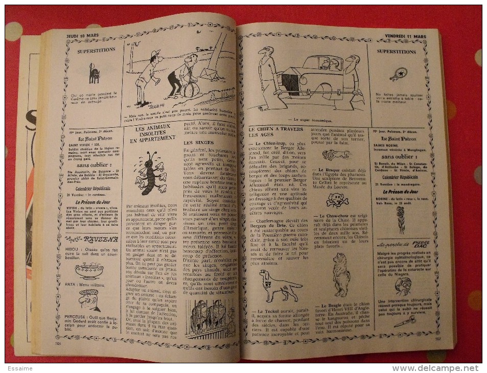 Almanach Vermot 1977. Reliure Brochée. 360 Pages. Gravures, Publicités, Humour, - Humor