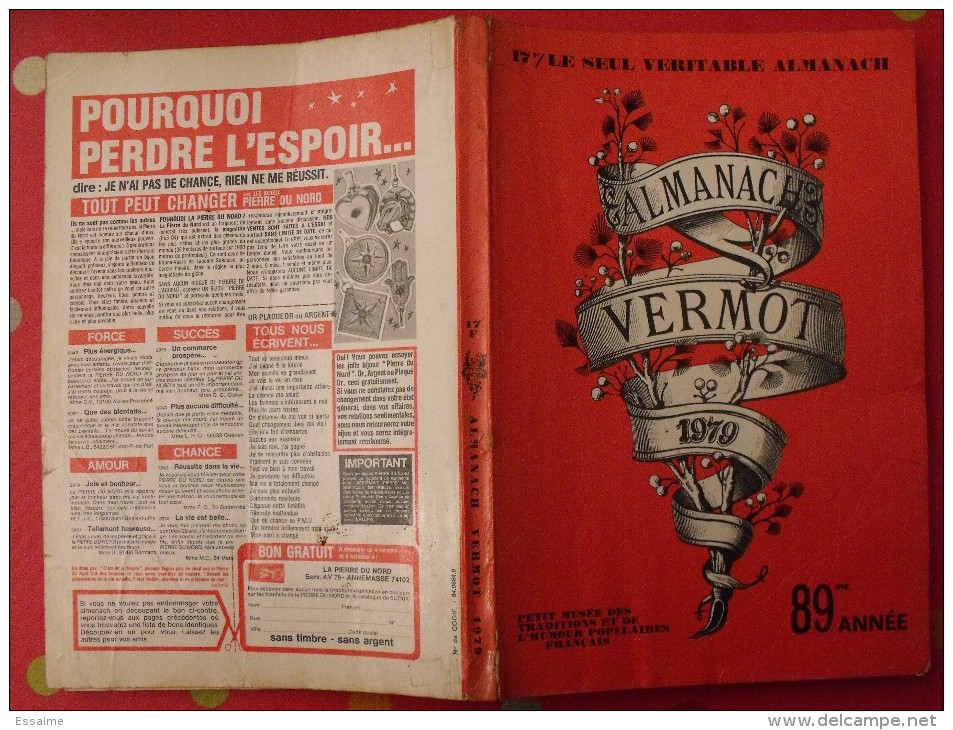 Almanach Vermot 1979. Reliure Brochée. 360 Pages. Gravures, Publicités, Humour, - Humor