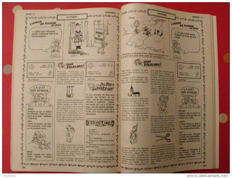 Almanach Vermot 1985. Reliure Brochée. 360 Pages. Gravures, Publicités, Humour, - Humor