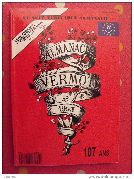 Almanach Vermot 1993. Reliure Brochée. 360 Pages. Gravures, Publicités, Humour, - Humour