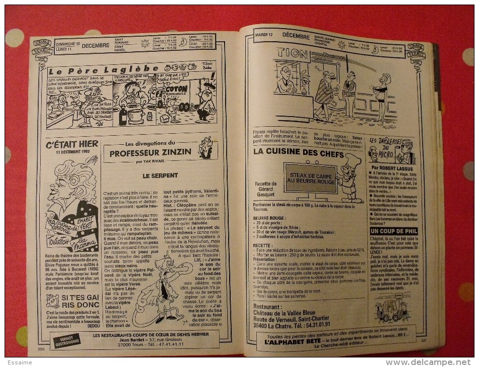 Almanach Vermot 1995. Reliure Brochée. 360 Pages. Gravures, Publicités, Humour, - Humor