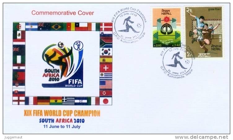 FIFA SOCCER WORLD CUP GERMANY 2006 COMMEMORATIVE COVER NEPAL 2006 MINT - 2006 – Deutschland