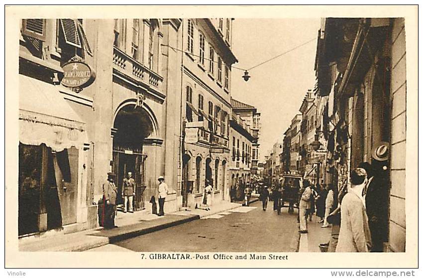 V-15 - 147 :  GIBRALTAR POST OFFICE AND MAIN STREET - Gibraltar