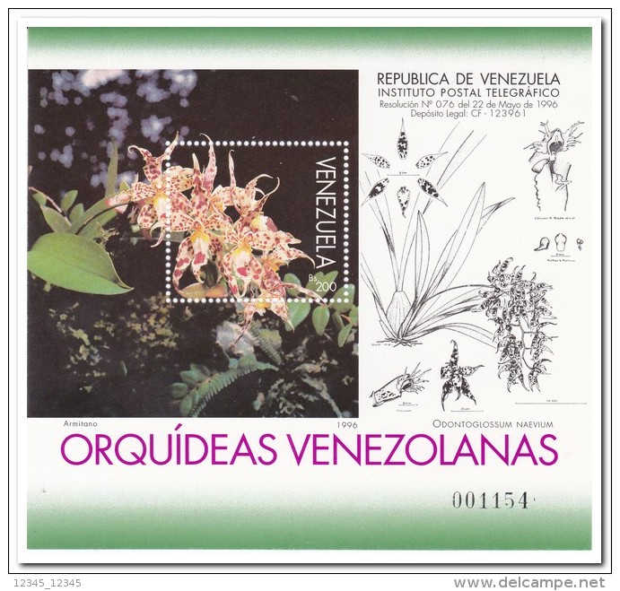 Venezuela 1996, Postfris MNH, Flowers, Orchids - Venezuela