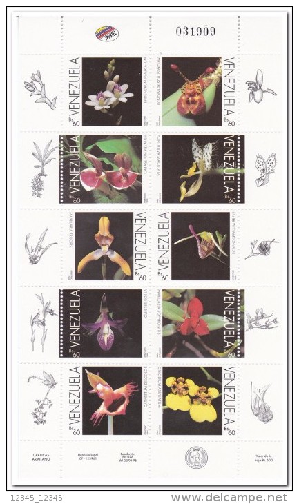 Venezuela 1996, Postfris MNH, Flowers, Orchids - Venezuela