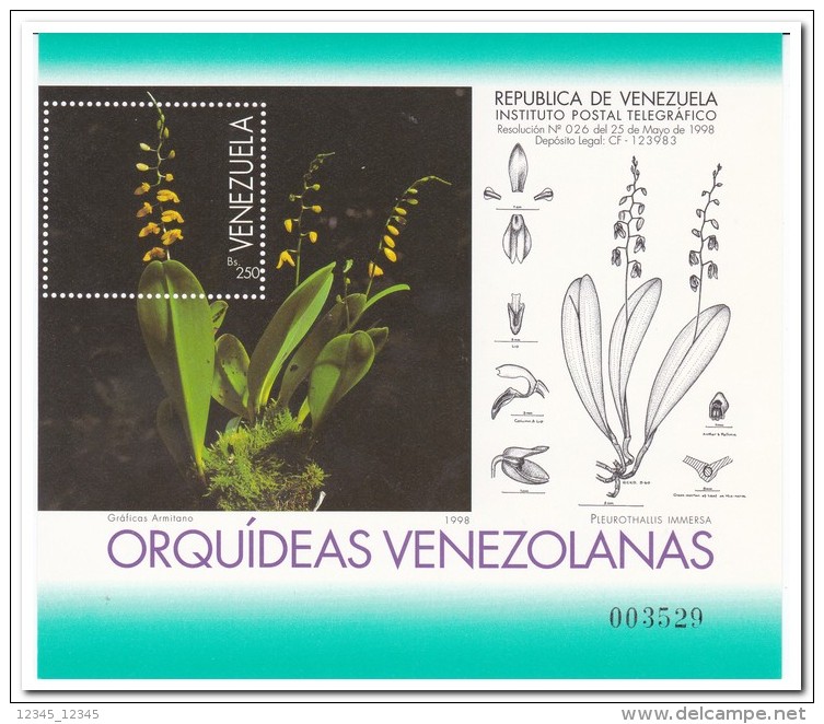 Venezuela 1997, Postfris MNH, Flowers, Orchids - Venezuela