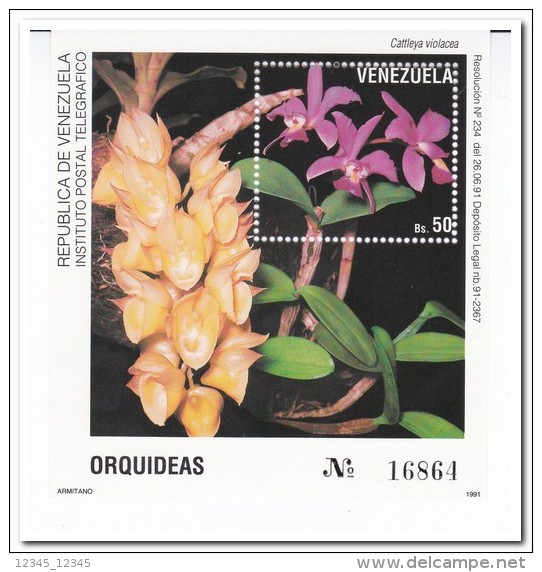 Venezuela 1991, Postfris MNH, Flowers, Orchids - Venezuela