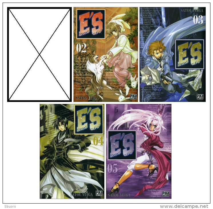 Lot De 4 Manga : E'S T2 à T5, Par Satol Yuiga - Mangas Version Francesa