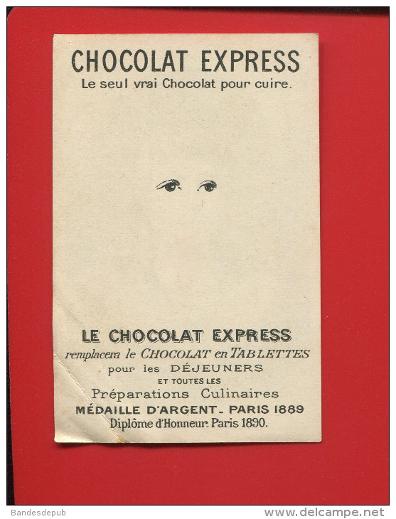 GRONDARD PARIS CHOCOLAT EXPRESS CHROMO MAGIE TRANSPARENCE ENFANT COSTUME MARIN YEUX FERMES OUVERTS - Autres & Non Classés