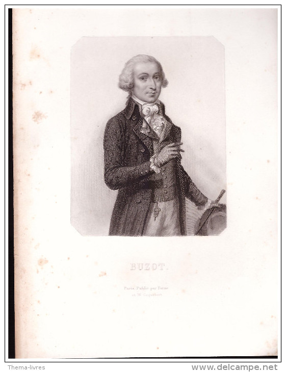 Gravure Sur Acier, Originale (figures De La Révolution) : BUZOT (PPP1610) - Autres & Non Classés