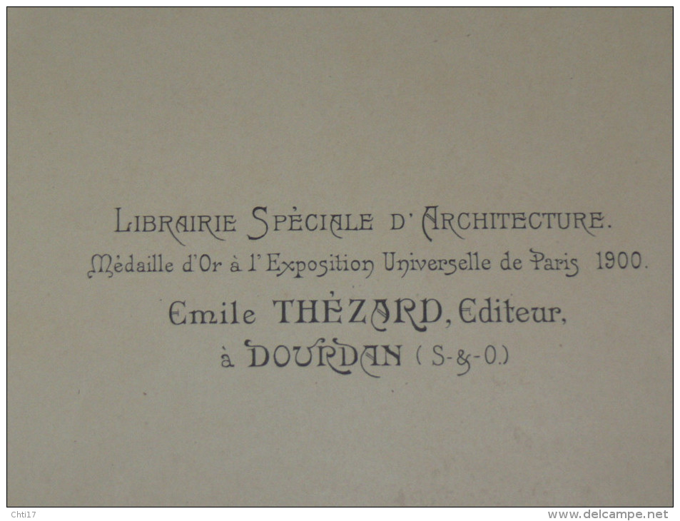 ARCHITECTURE ART DECO 1900 METIER MENUISIER COMMERCE DEVANTURE FACADE FLEURISTE  EDITION LIBRAIRIE E THEZARD A DOURDAN - Architecture