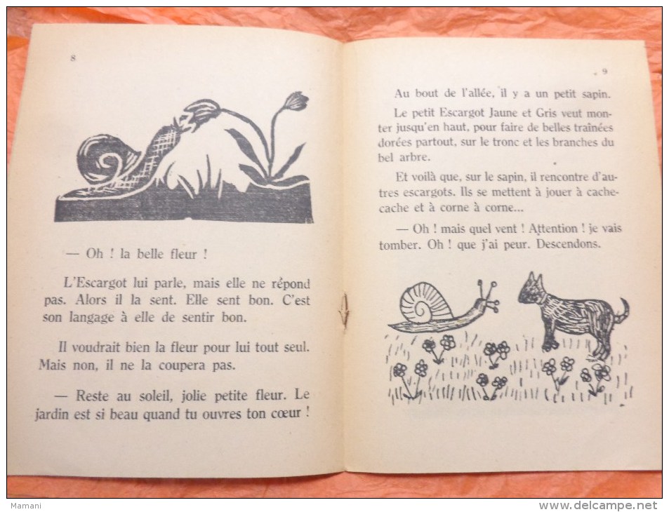 l'escargot jaune et gris collection illustrees par les enfants-cp ecole de garcons de viroflay n°120  fevrier 1947