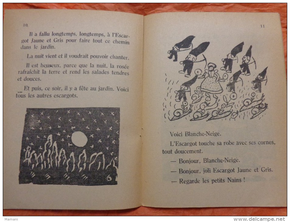 l'escargot jaune et gris collection illustrees par les enfants-cp ecole de garcons de viroflay n°120  fevrier 1947