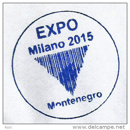 MONTENEGRO. EXPO UNIVERSELLE MILAN 2015  Lettre Du Pavillon Du Montenegro De L'EXPO à MILAN - 2015 – Milan (Italy)