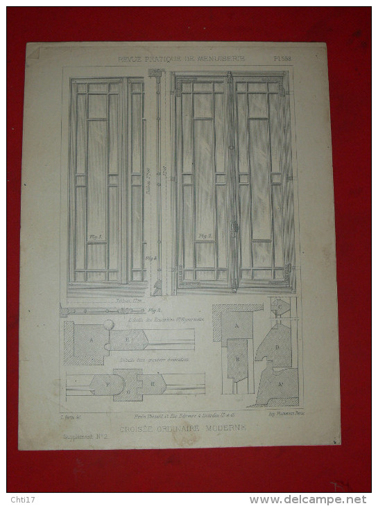 ARCHITECTURE ARTDECO 1900 METIER MENUISIER COMMERCE DEVANTURE OUVERTURES LES CROISES  EDITIION E THEZARD A DOURDAN - Architecture